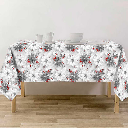 Toalha de mesa cinza suave