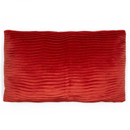 Cojín cuadrante New Ondas terciopelo liso 50x50 - funda + relleno