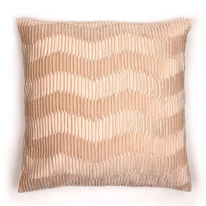 Cojín cuadrante New Traza terciopelo liso 50x50 - funda + relleno