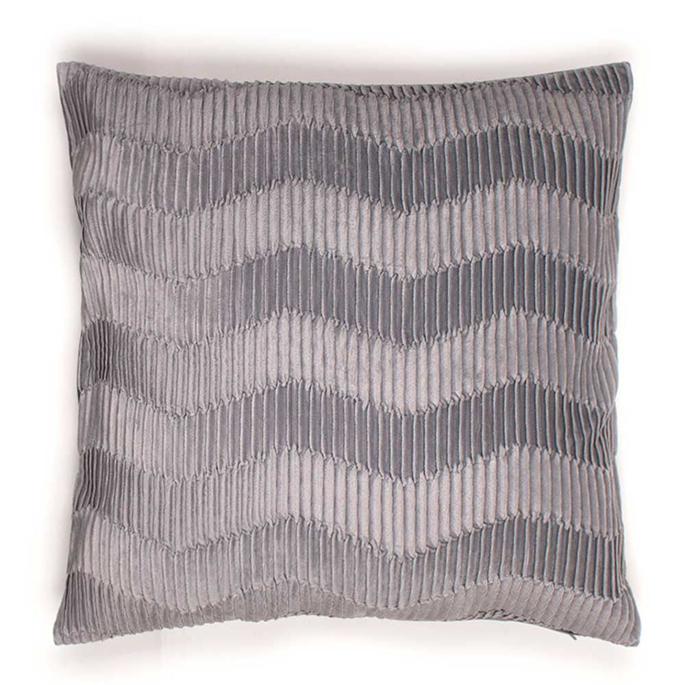 Cojín cuadrante New Traza terciopelo liso 50x50 - funda + relleno