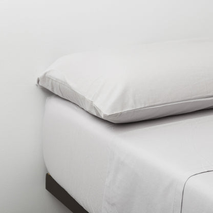 Jogo de lençóis algodão orgânico cinza