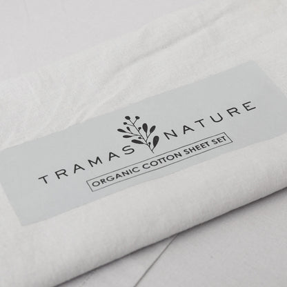 Jogo de lençóis algodão orgânico cinza