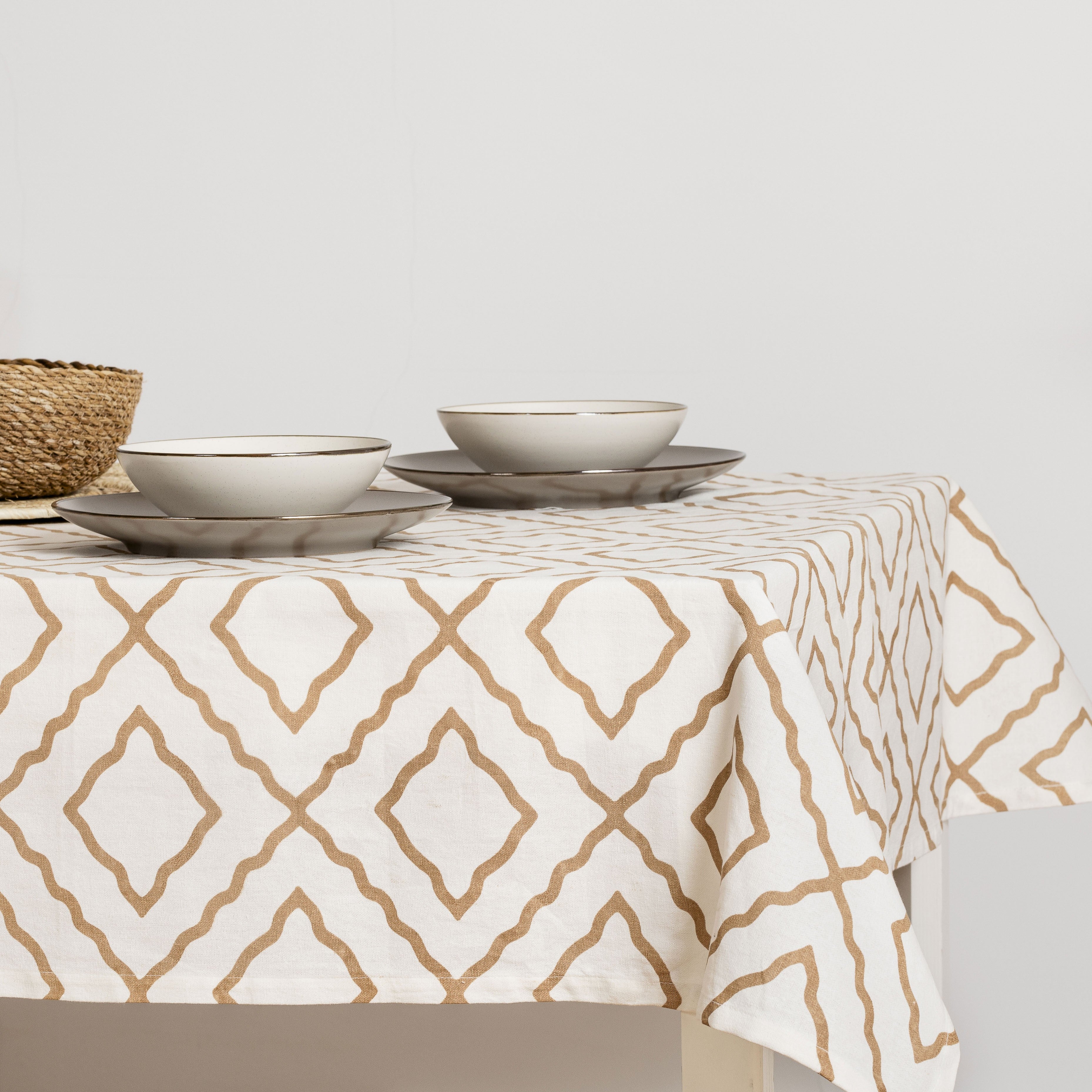 Toalha de mesa de algodão Ascepio Sand