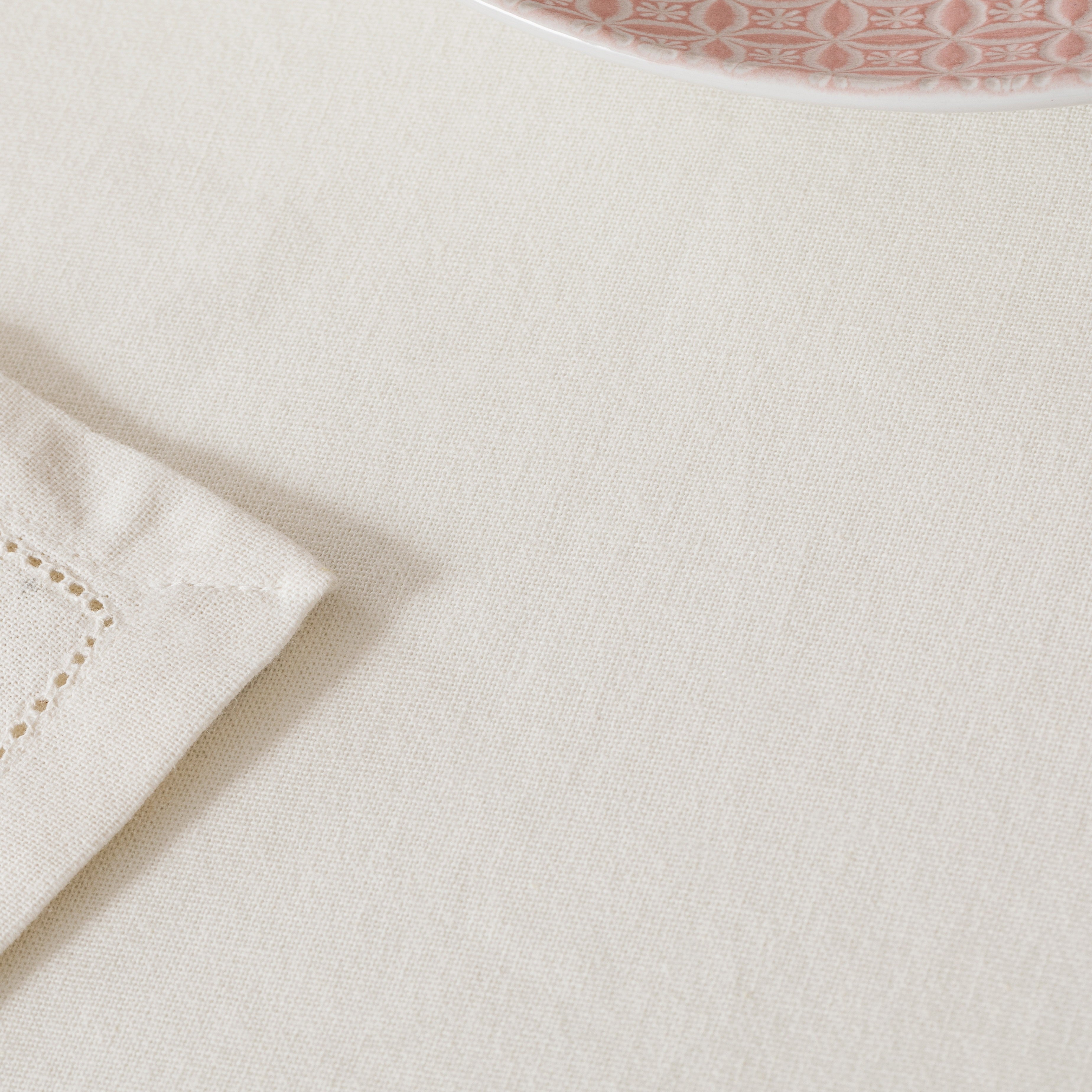 Toalha de mesa de algodão orgânico natural