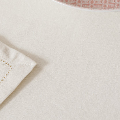 Toalha de mesa de algodão orgânico natural