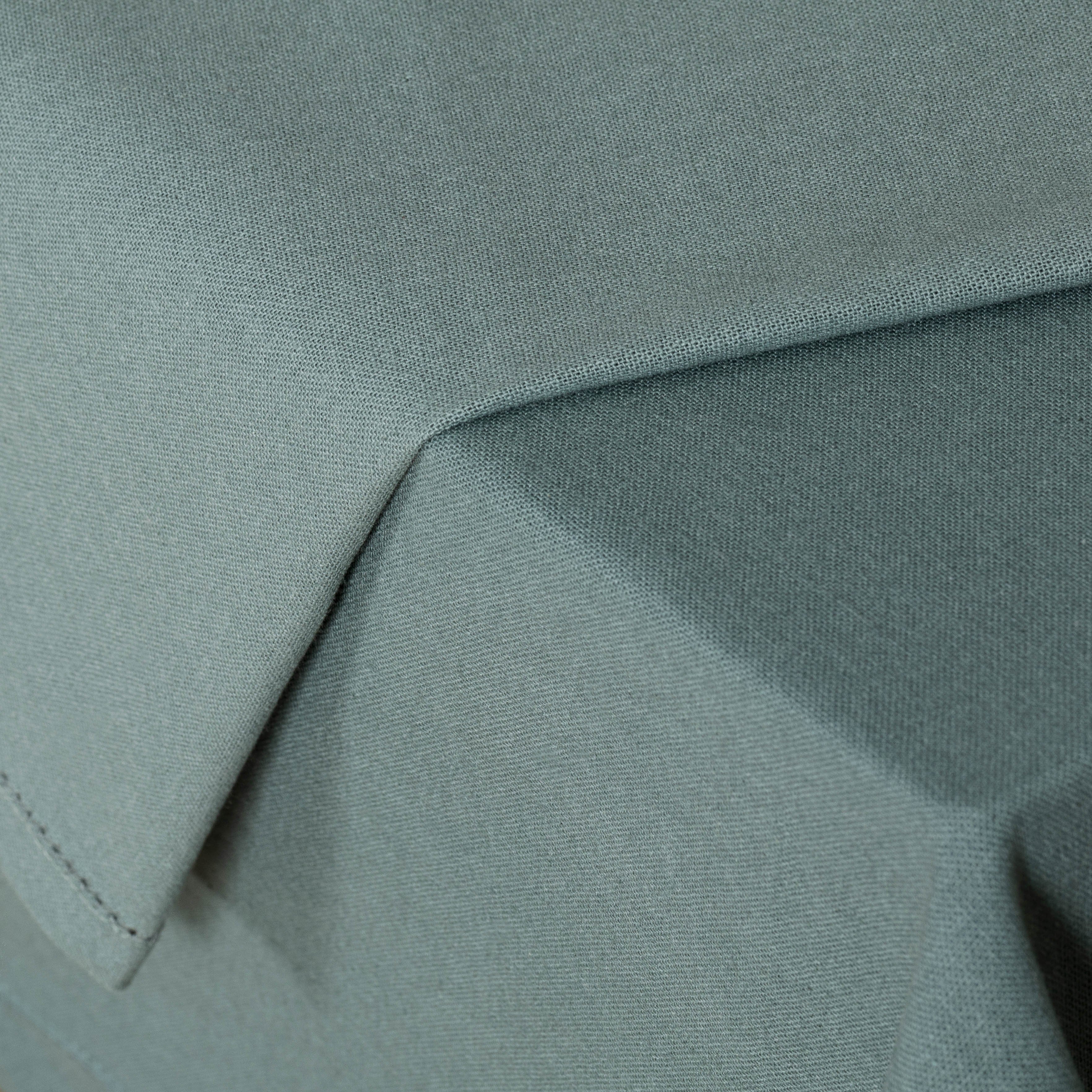 Toalha de mesa de algodão orgânico, verde menta