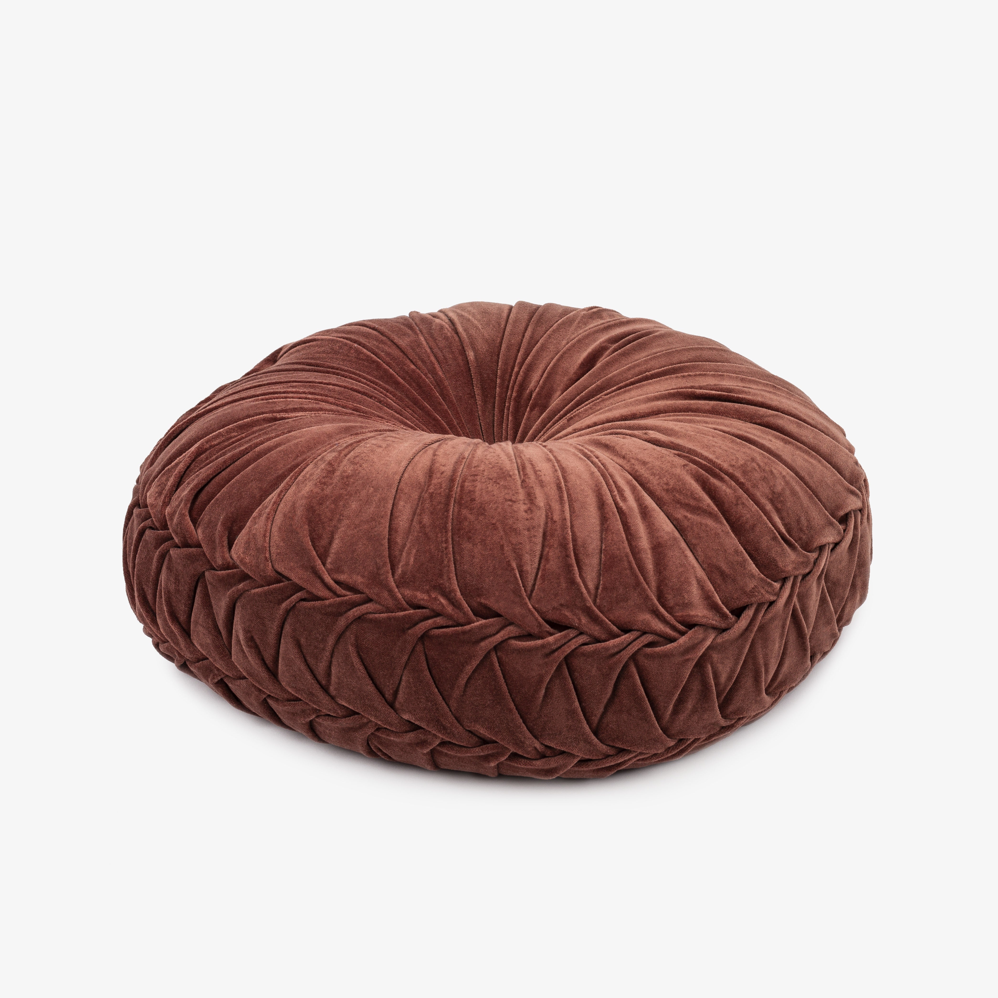 ALMOFADA DE ALGODÃO COM ESTAMPA DE FLORES EM VELUDO - CAPA + ENCHIMENTO