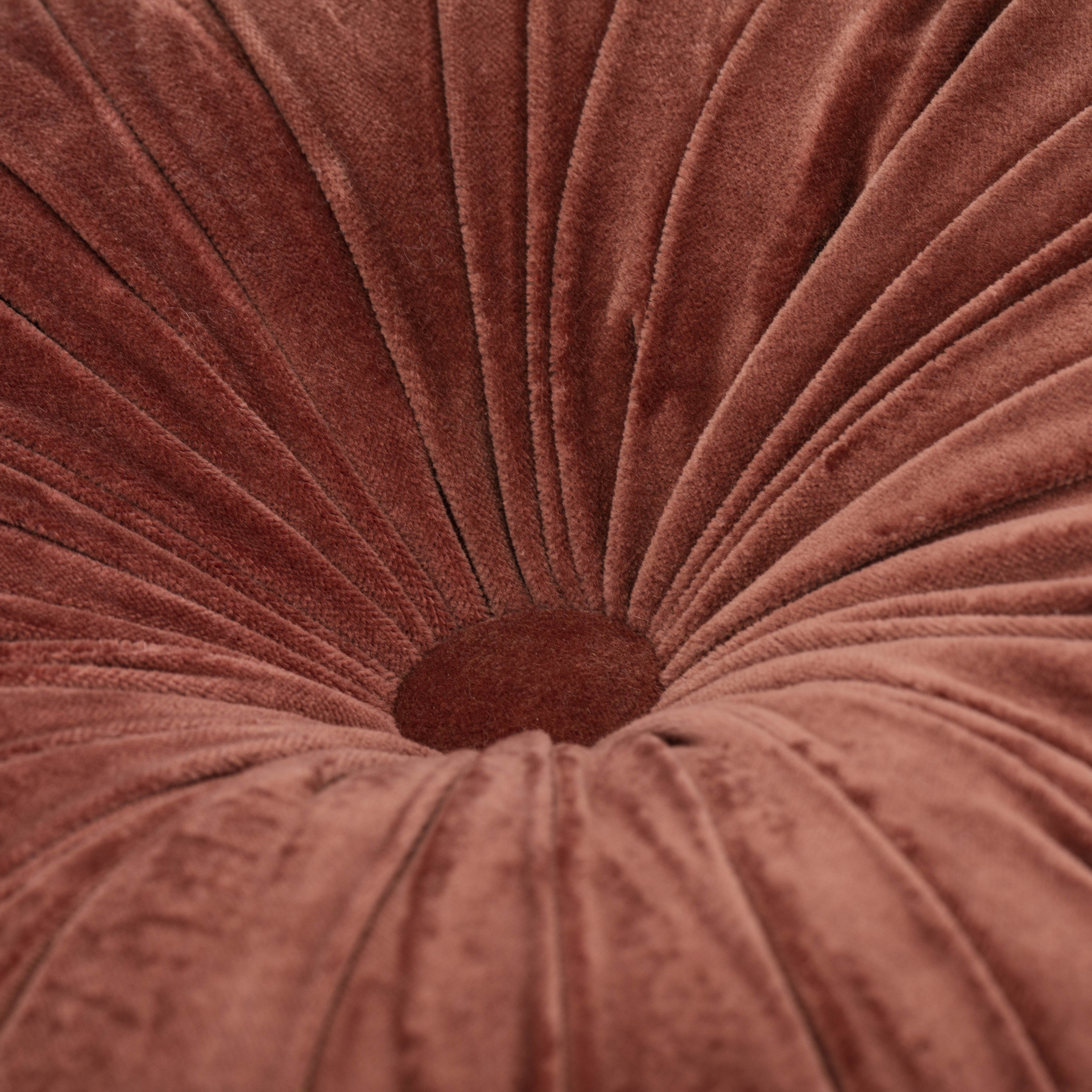 ALMOFADA DE ALGODÃO COM ESTAMPA DE FLORES EM VELUDO - CAPA + ENCHIMENTO