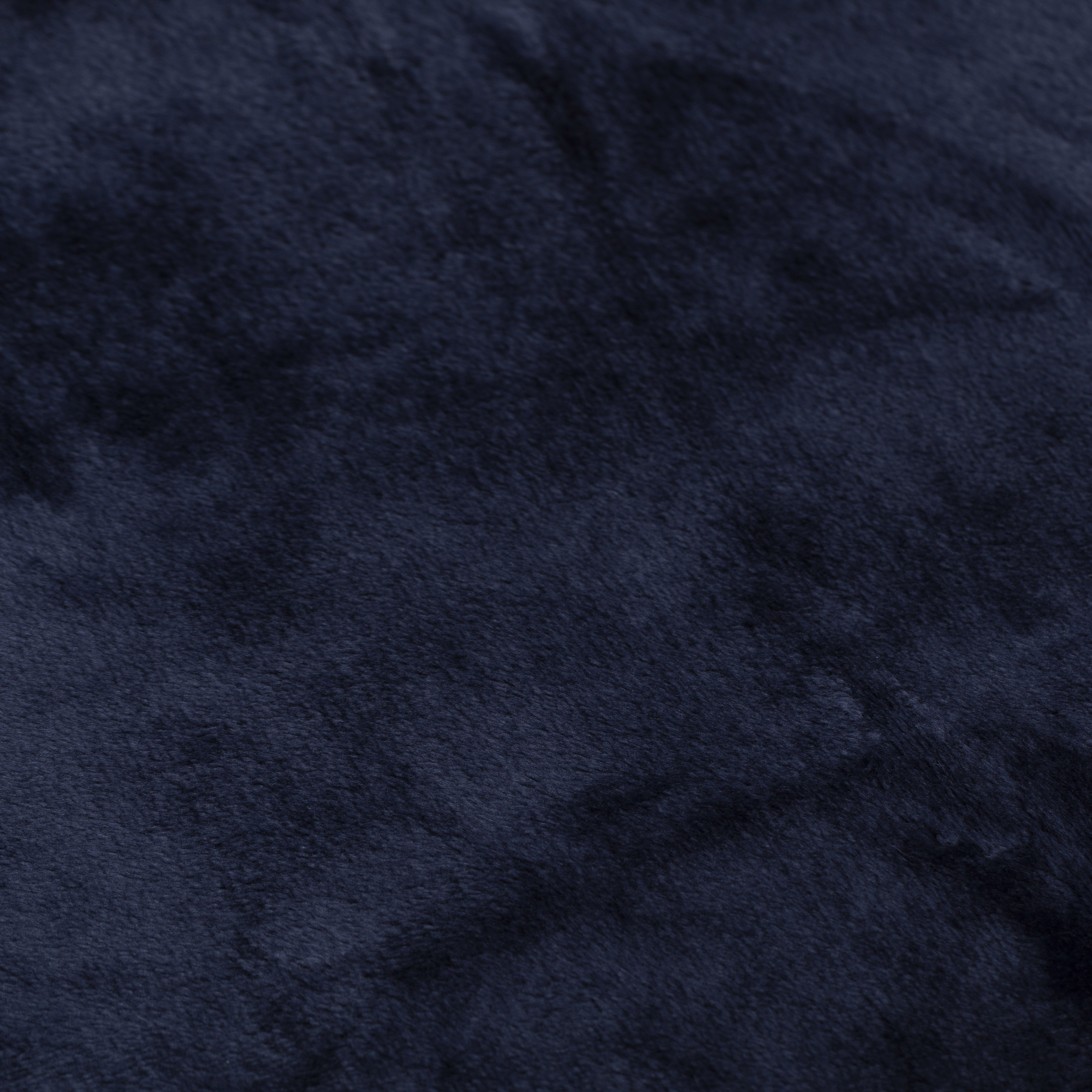 Manta velvet sherpa New azul marinho