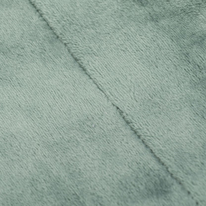 Manta francesa de veludo sherpa verde