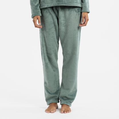 pijama francês de veludo verde