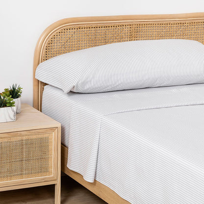 Jogo de lençóis Lista kodac cinza