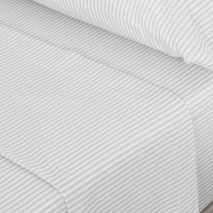 Jogo de lençóis Lista kodac cinza