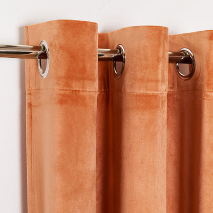 Nova cortina de veludo mandarim