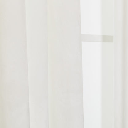 Cortina nova, veludo branco