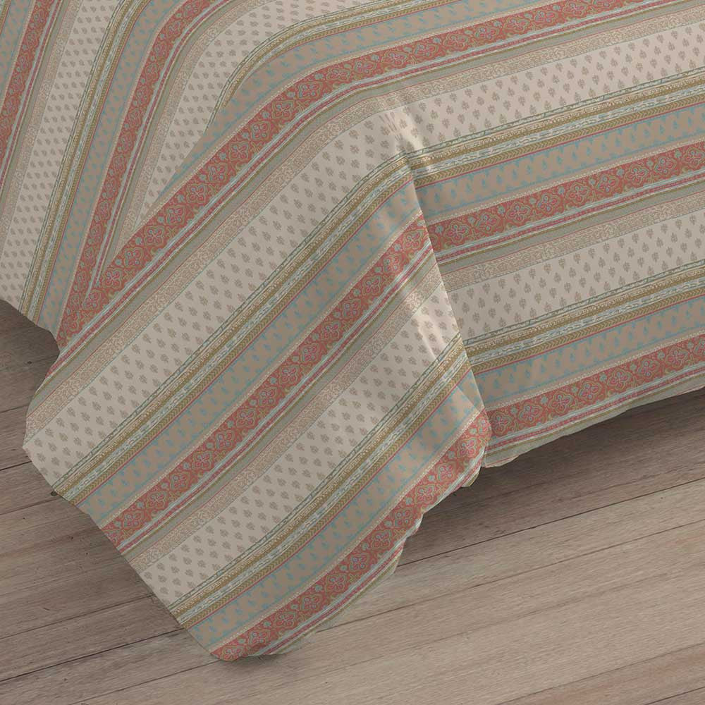 Capa de edredão individual de algodão percal Carmela Castano