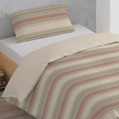 Capa de edredão individual de algodão percal Carmela Castano