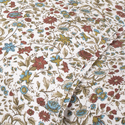 Capa de edredom de solteiro Daniela em flanela marrom