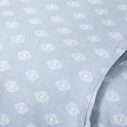 Capa de edredão flanela Boga verde tiffany