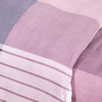 Capa de edredão flanela Cuadro Vanesa malva rosa