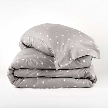 Capa de edredom de solteiro Estrella Pearl Flannel