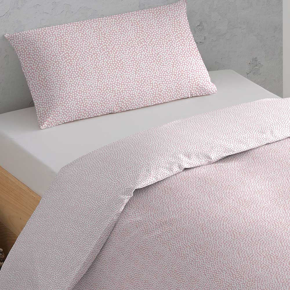 Capa De Edredão Algodão Cloti Rosa Palo