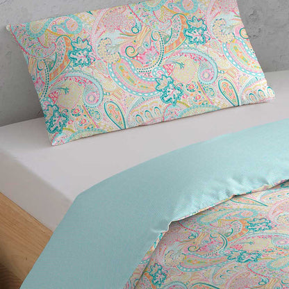 Capa de edredom de algodão Enca para solteiro