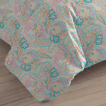 Capa de edredom de algodão Enca para solteiro