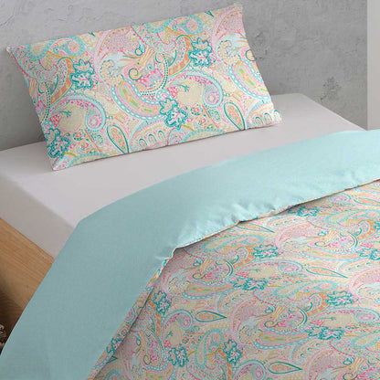 Capa de edredom de algodão Enca para solteiro