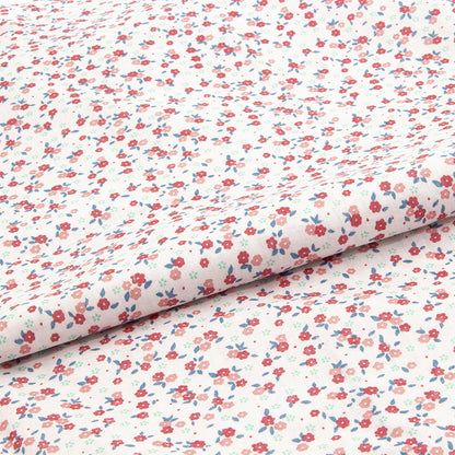 Capa de edredom de solteiro Melisa em algodão rosa