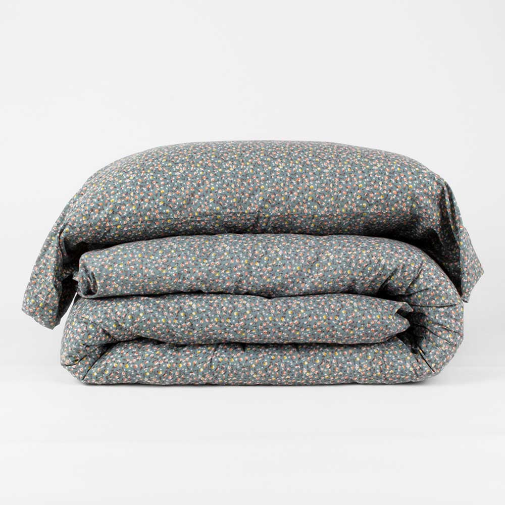 Capa de edredom de algodão Yasmine para solteiro