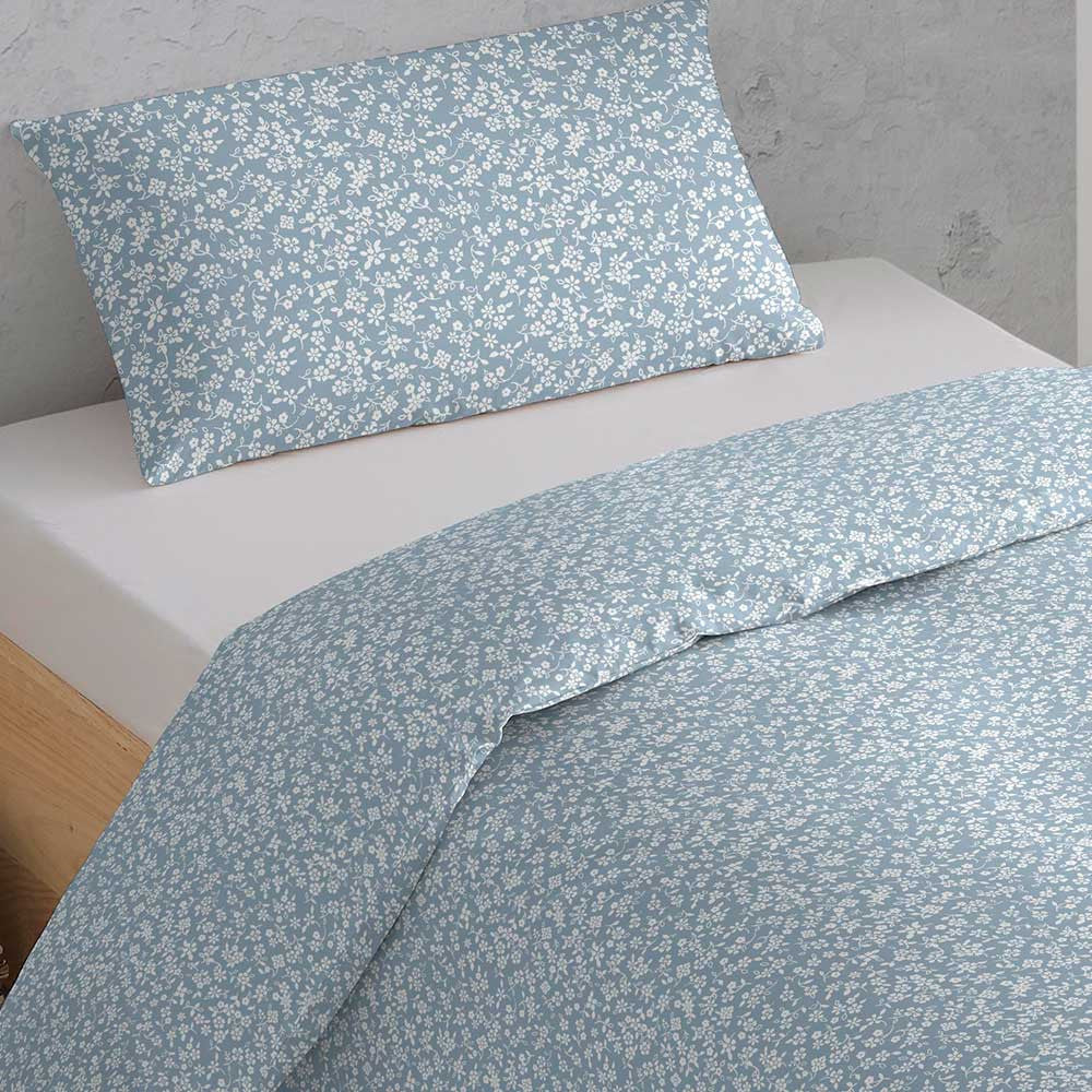 Capa de edredom tamanho queen Indigo Spring