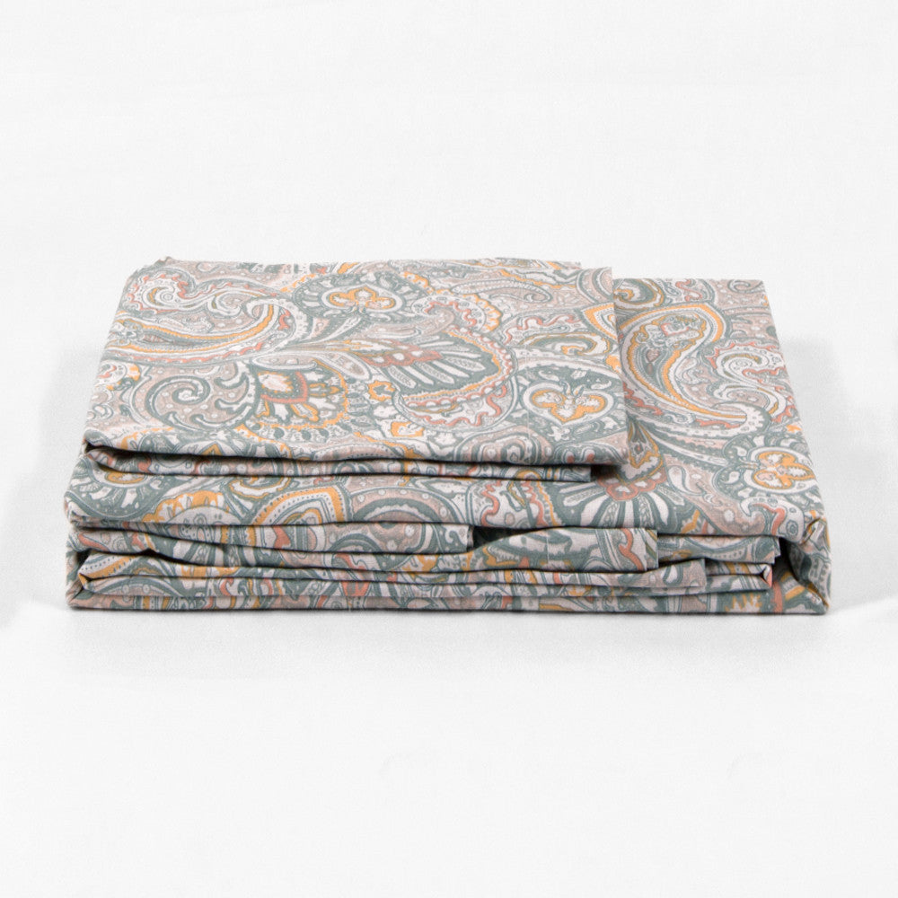 Jogo De Lençóis Algodão Cachemir Verde