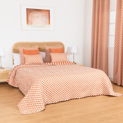 Colcha bouti com estampa de azulejos Ravello