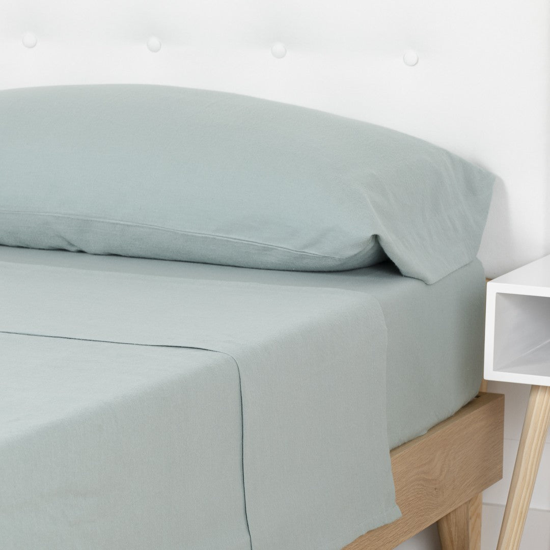 conjunto de lençóis de flanela lisa