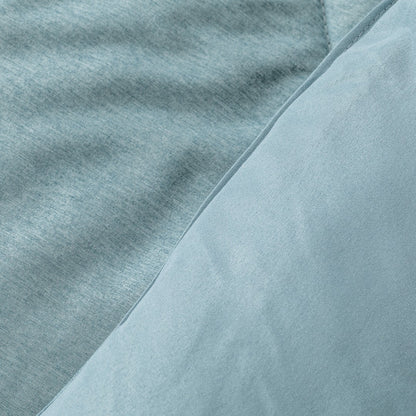 Edredom liso com efeito desgastado