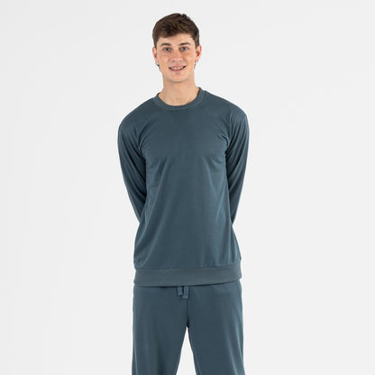 Conjunto de treino comprido masculino verde menta