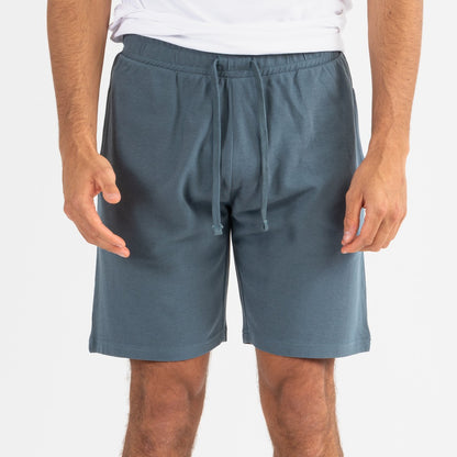 Conjunto esportivo curto masculino branco - verde menta