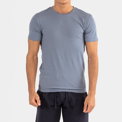 Conjunto esportivo curto masculino azul-índigo