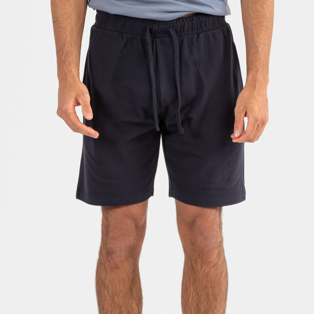 Conjunto esportivo curto masculino azul-índigo