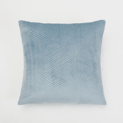 Almofada quadrada New Hungary, veludo liso, 50x50 cm - capa + enchimento