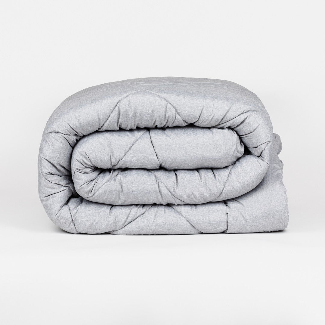 Edredom liso com efeito desgastado