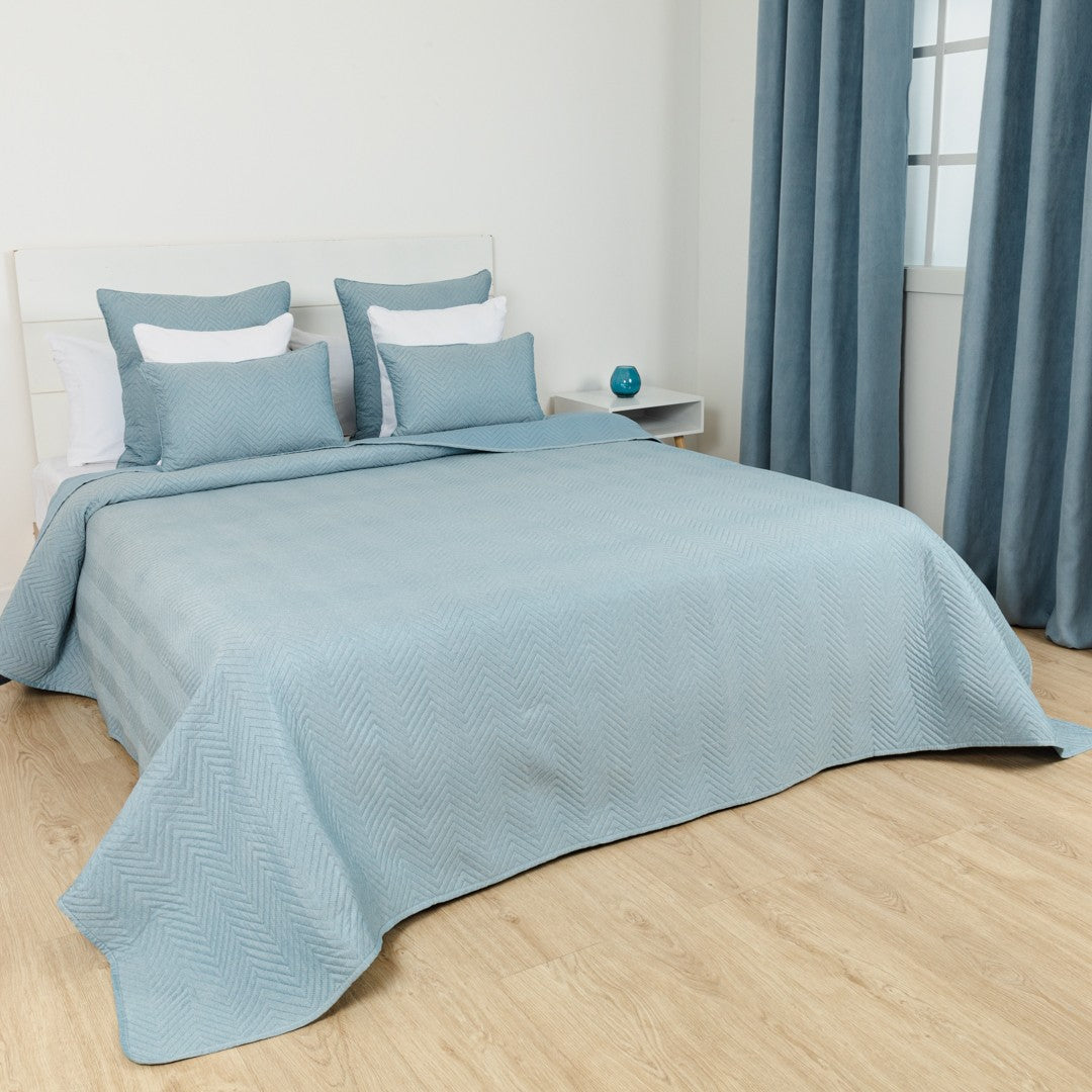 Colcha bouti lisa efecto desgastado