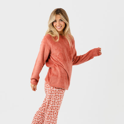 Pijama coral Taormina marsala