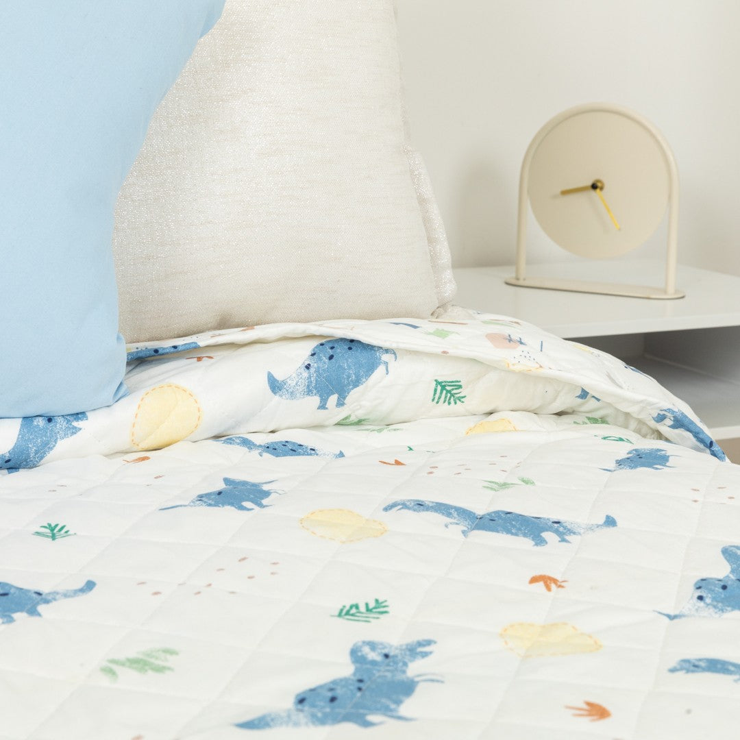Colcha bouti Dinosaurus indigo