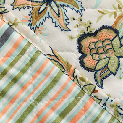 Colcha de cama Estefania verde para caça