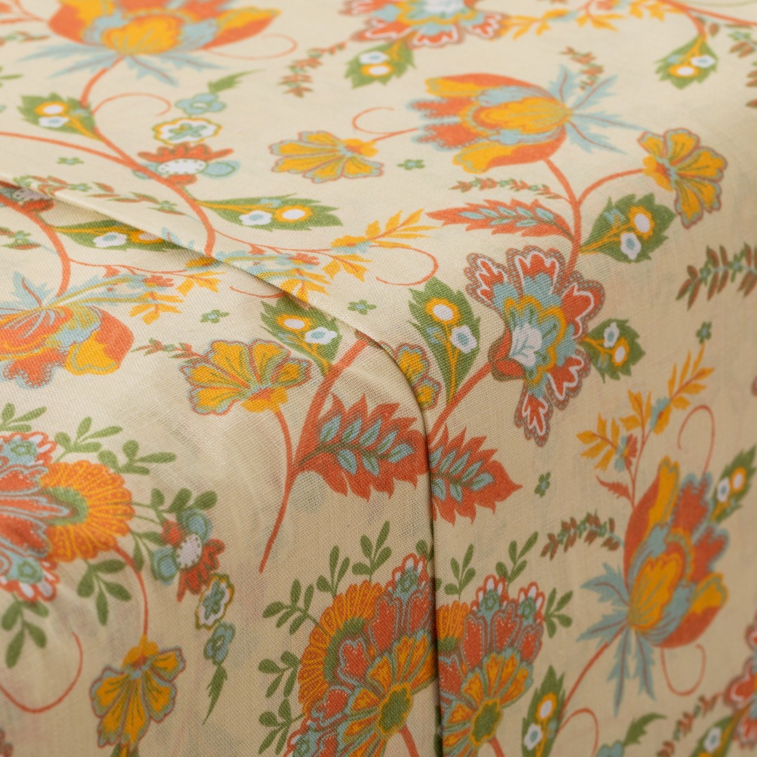 Jogo de lençóis algodão Sentimiento cor telha