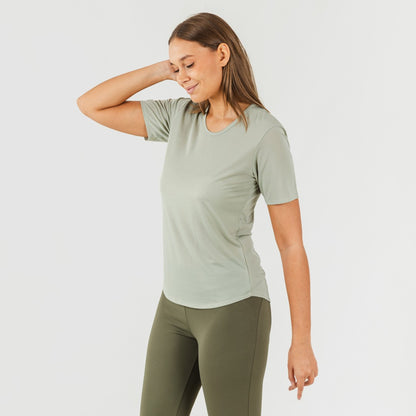 Conjunto de calça legging comprida feminina, verde folha/verde caça