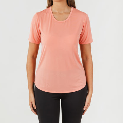 Conjunto esportivo feminino de leggings compridas laranja/preto