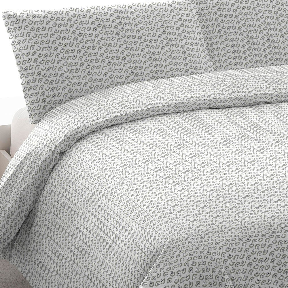 Capa de edredom Diana verde Tiffany em algodão percal